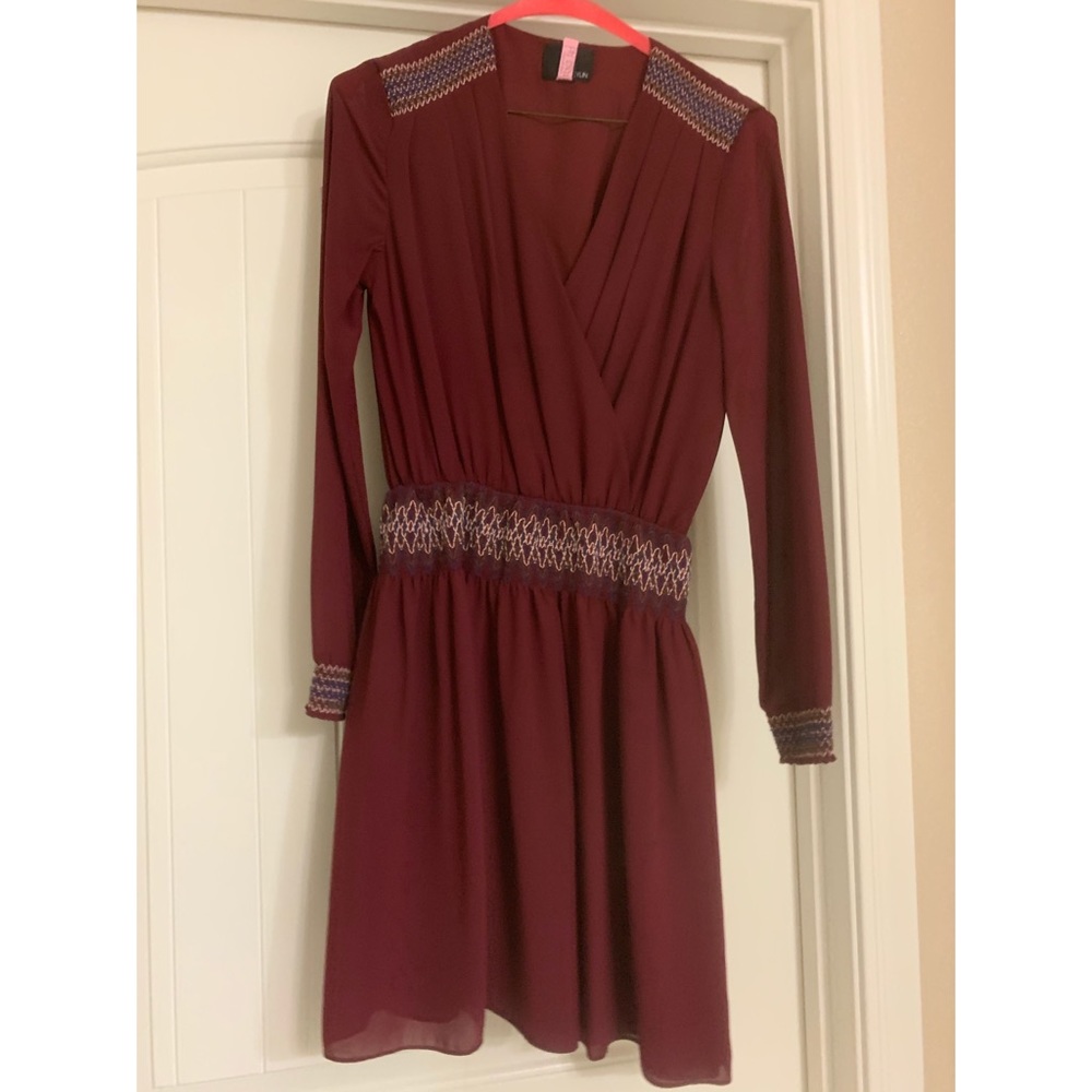 Revolve, Burgundy dress